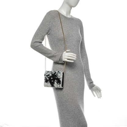 Jimmy Choo Acrylic Candy Palm Tree Clutch White Black 2 of 8