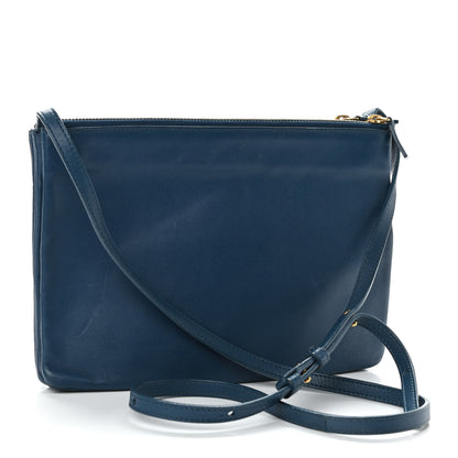 Celine Lambskin Large Trio Crossbody Bag Peacock 3 of 11