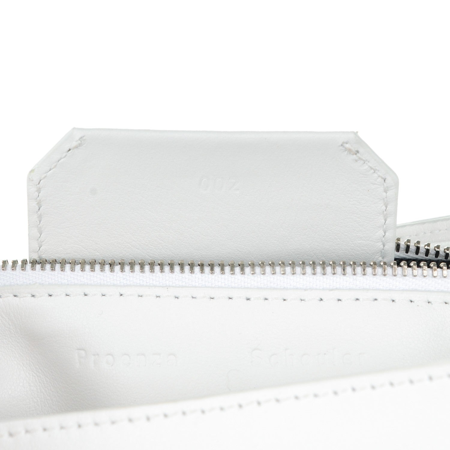 Proenza Schouler Perforated Calfskin PS1 Pouch Messenger Optic White 8 of 10