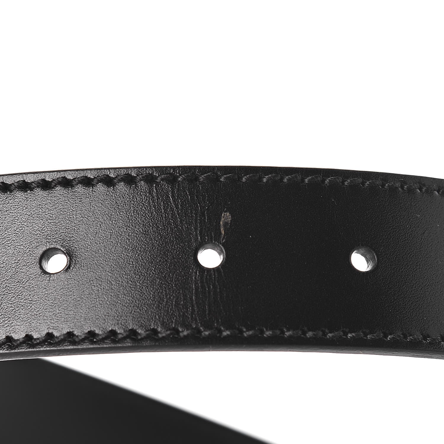 Gucci Calfskin Interlocking G Belt 95 38 Black 7 of 7