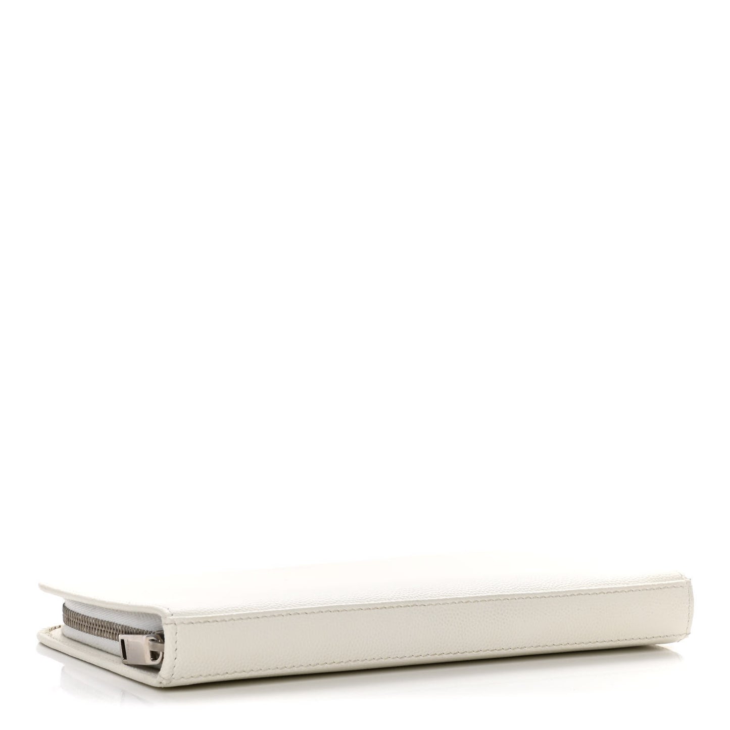 Grain De Poudre Classic Zip Around Travel Wallet White