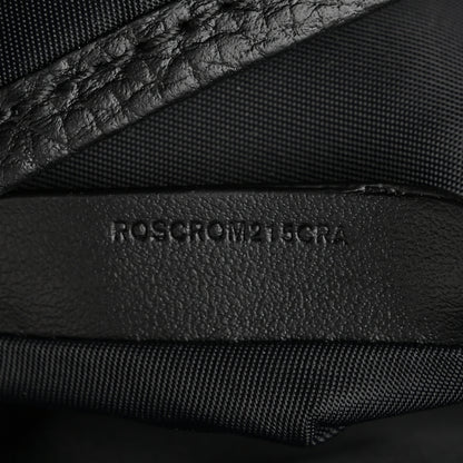 Burberry Pebbled Calfskin Logo Embossed Thornton Messenger Bag Black 8 of 11