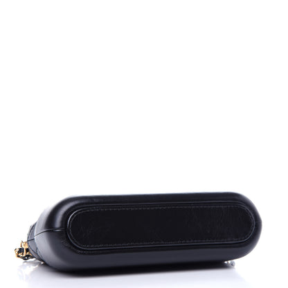 Chanel Aged Calfskin Quilted Small Gabrielle Clutch With Chain Black 4 of 13
