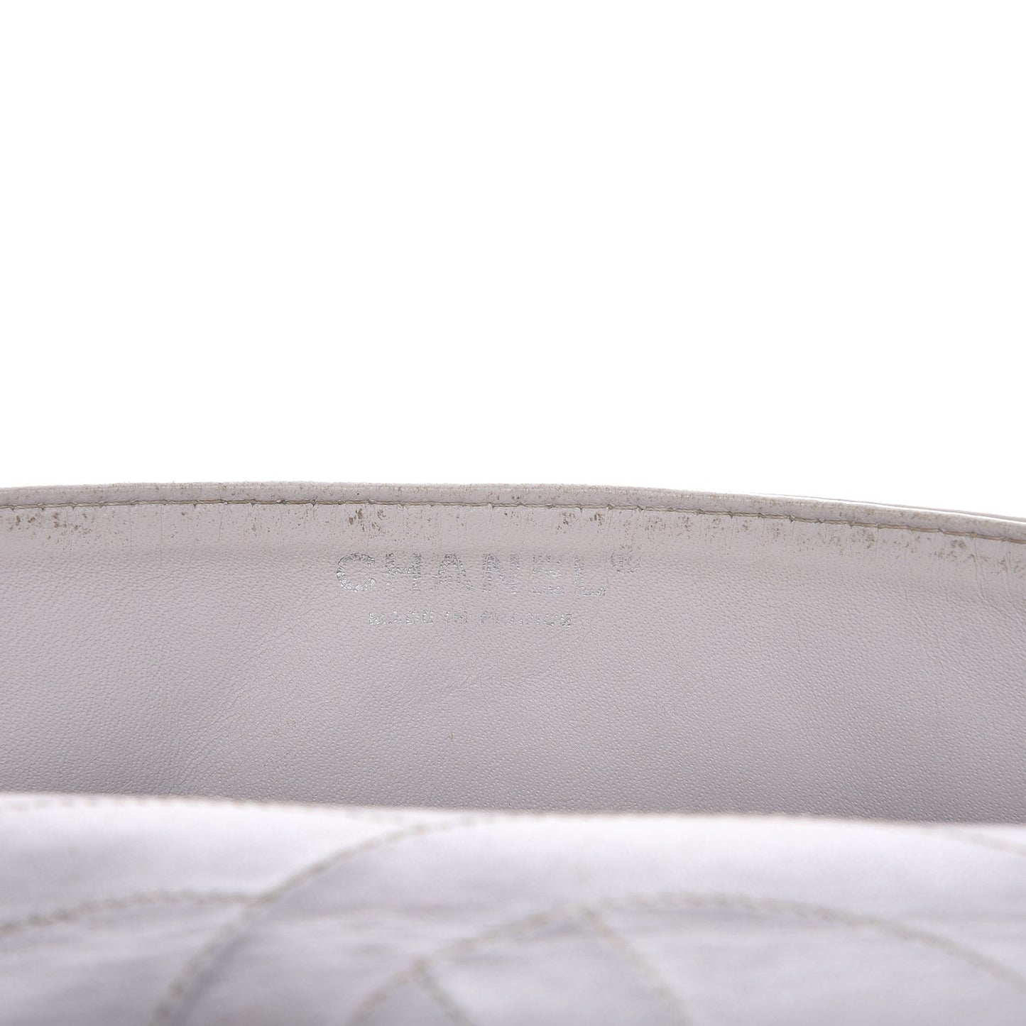 Aged Calfskin Quilted 2.55 Reissue 227 Flap White