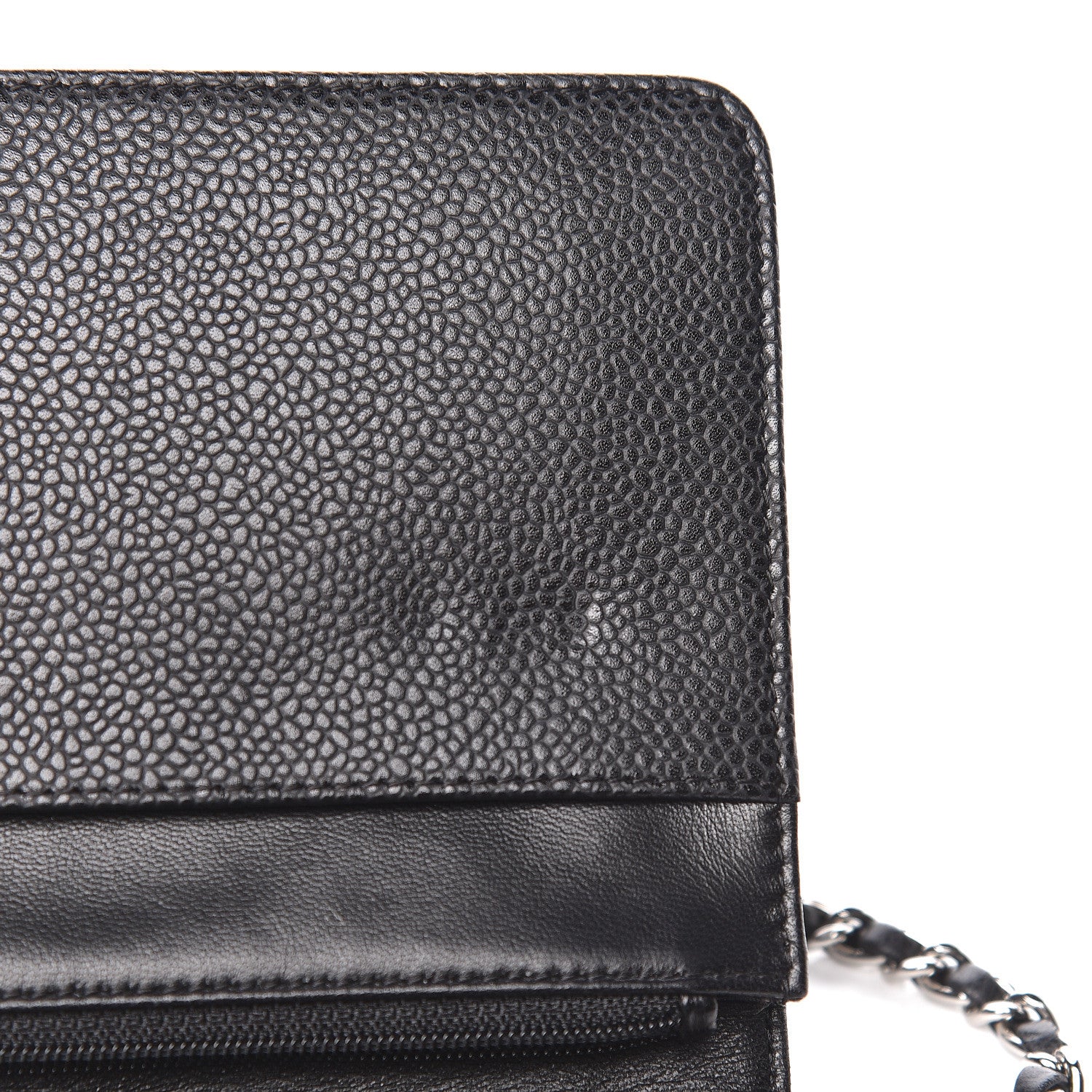 Chanel Caviar Timeless CC Wallet On Chain WOC Black 9 of 14