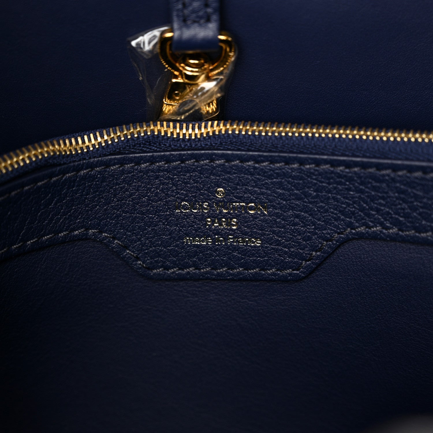 Louis Vuitton Taurillon Snakeskin Capucines GM Blue 6 of 9