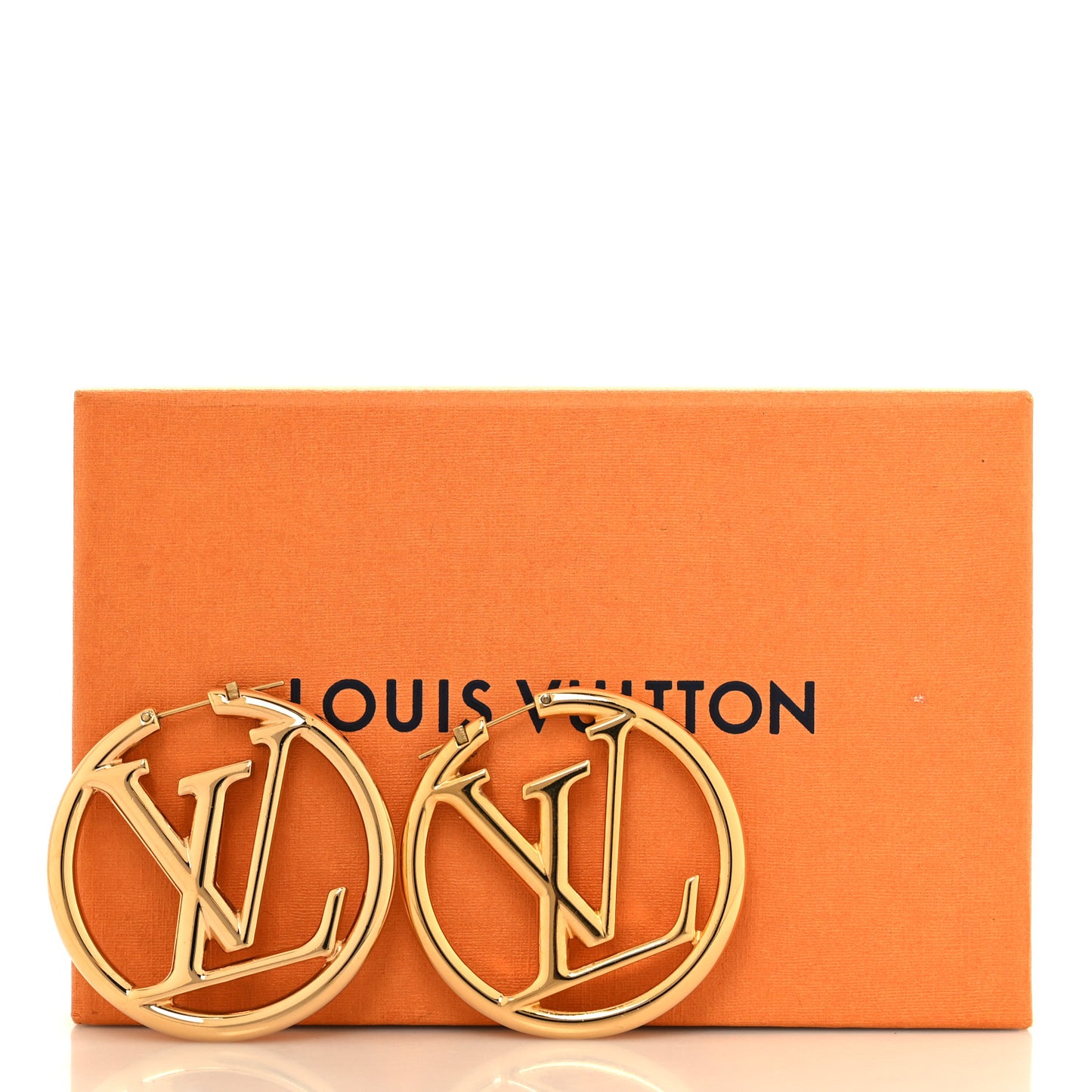 Metal Louise Hoop Earrings Gold