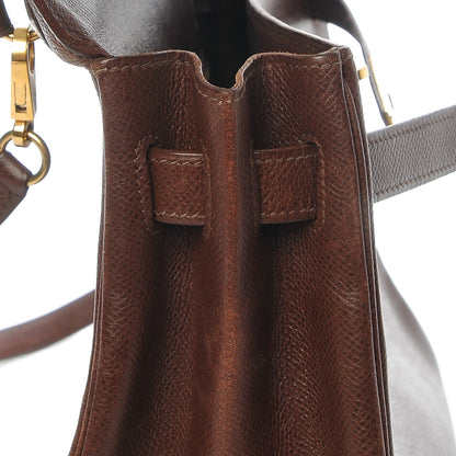Hermes Courchevel Kelly Retourne 32 Chocolate 19 of 44