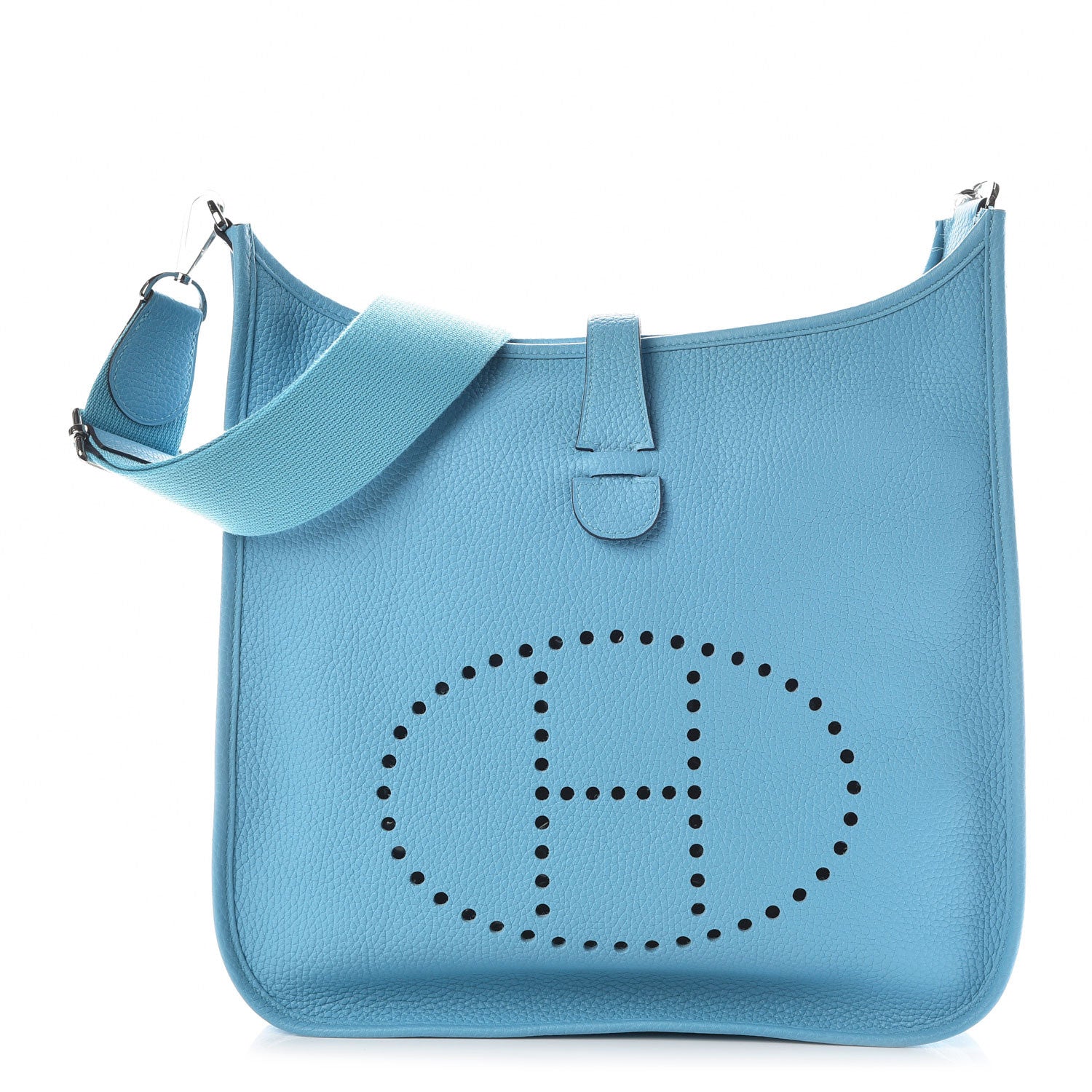 Hermes Taurillon Clemence Evelyne III GM Bleu Du Nord 1 of 10