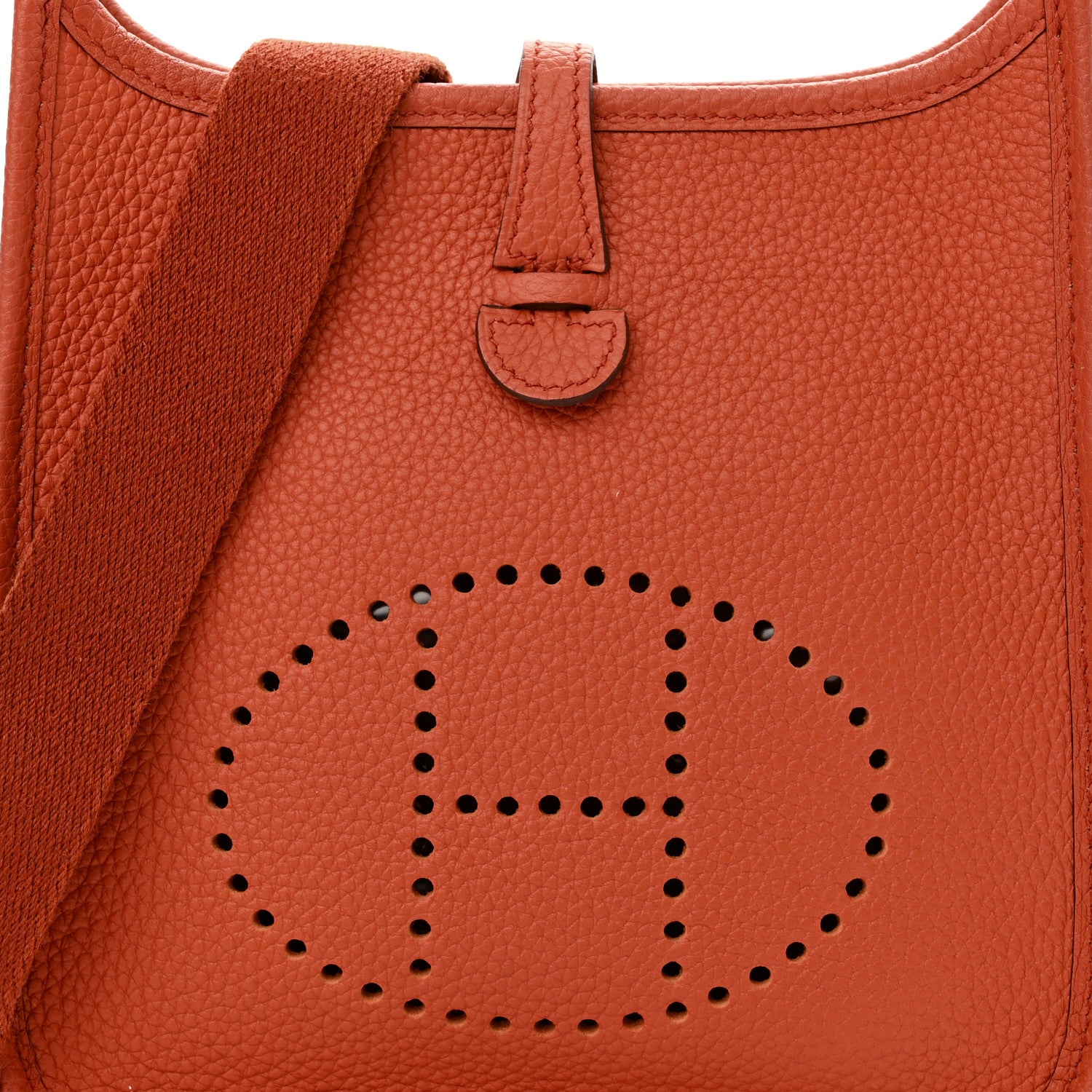 Hermes Taurillon Clemence Evelyne TPM Terre Battue Cuivre 7 of 10