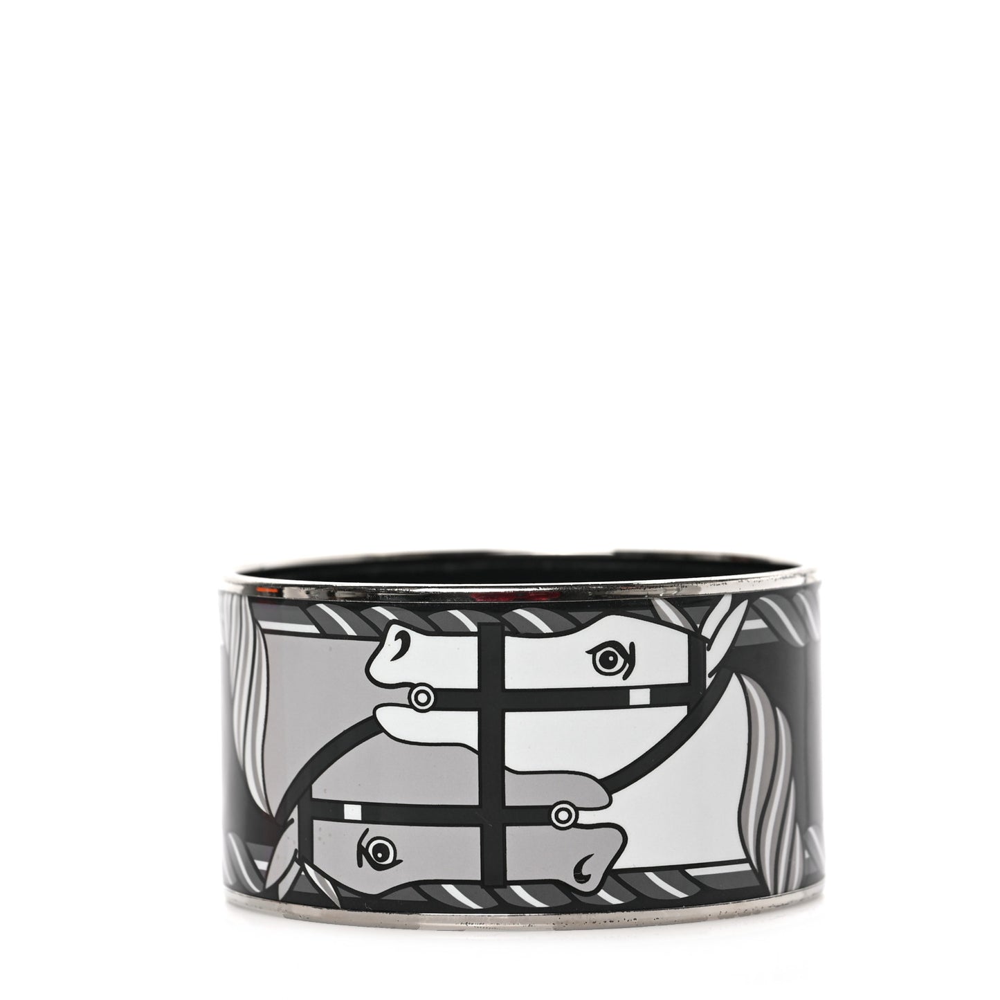 Enamel Printed Quadrige Extra Wide Bangle 70