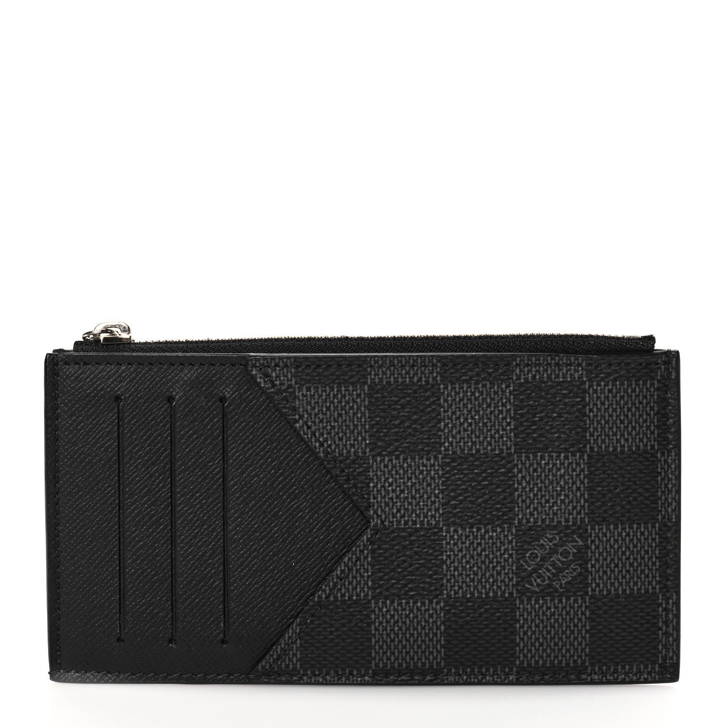 Louis Vuitton Damier Graphite Taiga Coin Card Holder 1 of 7