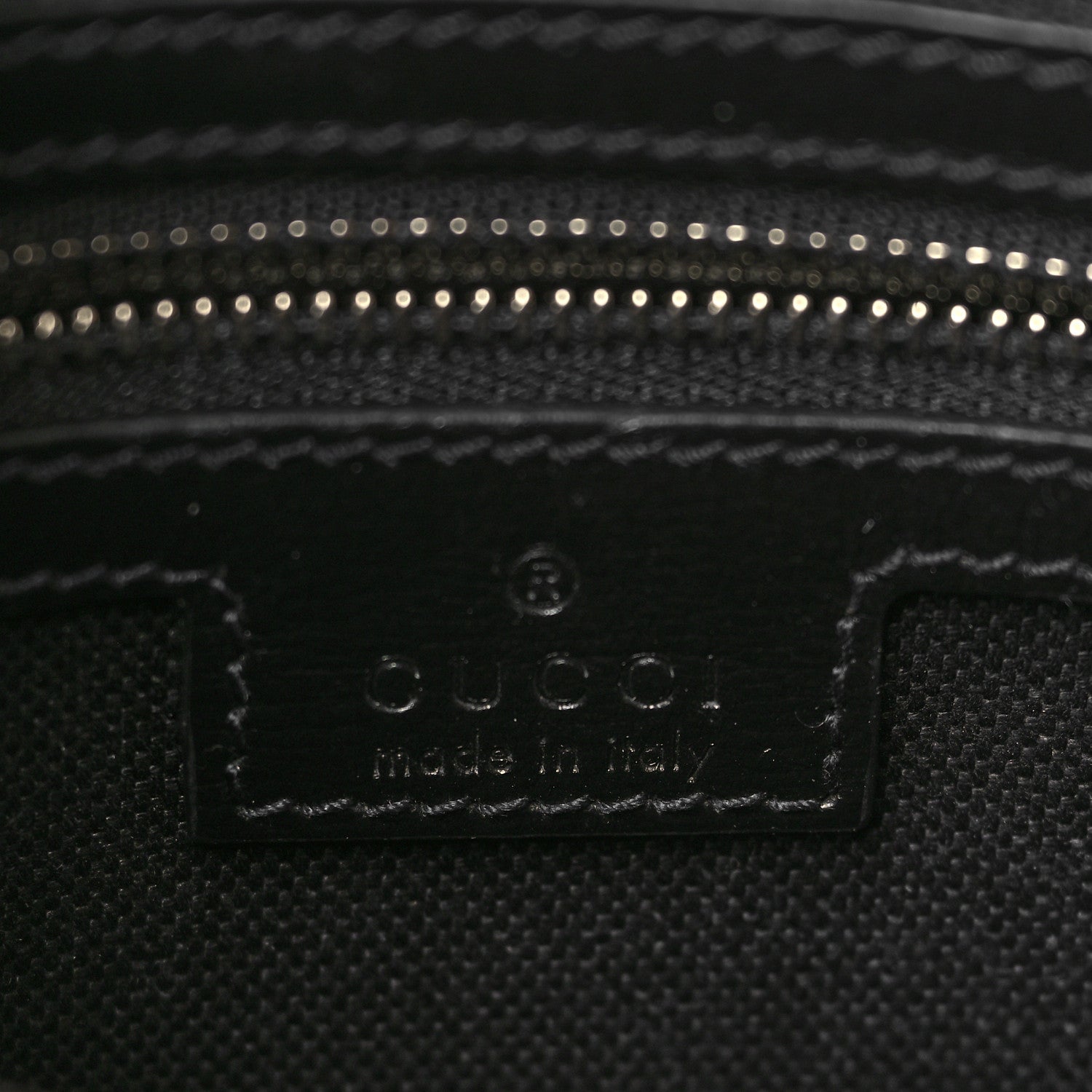 Gucci GG Supreme Monogram Azalea Calfskin Retro Interlocking G Wristlet Shoulder Bag Black 6 of 9