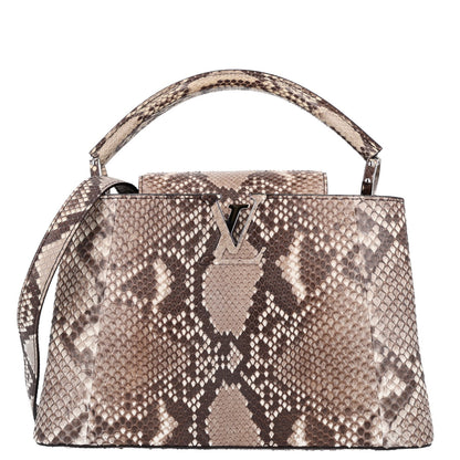 Louis Vuitton Snakeskin Capucines PM Naturel 1 of 9