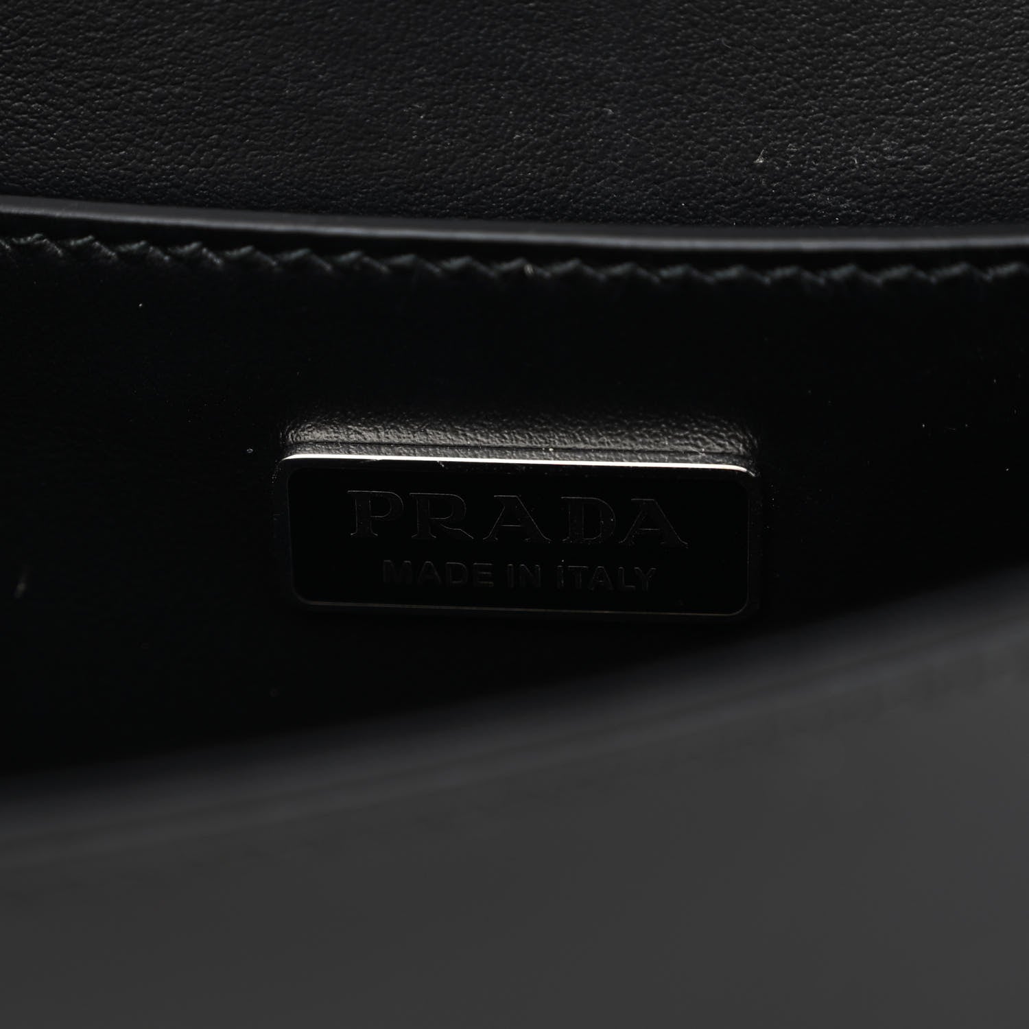 Prada Spazzolato Femme Flap Shoulder Bag Black 6 of 9
