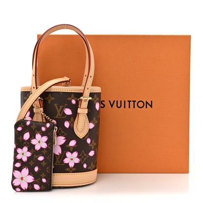 Louis Vuitton LV X TM Monogram Cherry Blossom Nano Bucket Sakura Brown 11 of 11