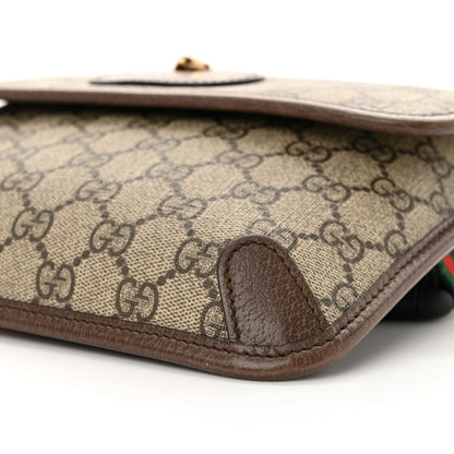 Gucci GG Supreme Monogram Neo Vintage Web Belt Bag Brown 10 of 13