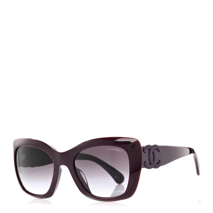 Chanel Acetate Square Sunglasses 71395 Purple 1 of 8