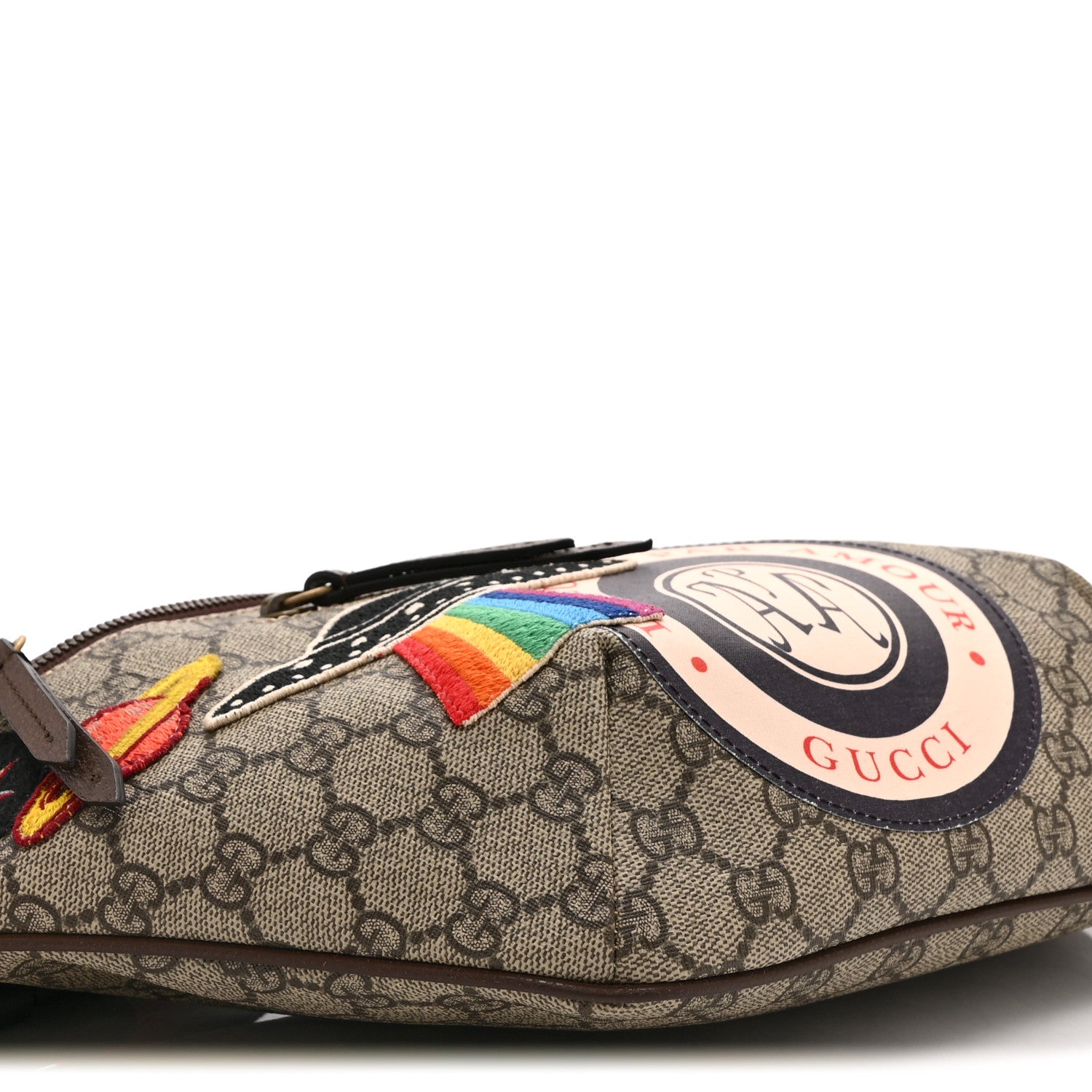 Gucci GG Supreme Monogram Courrier Belt Bag Beige New Acero 10 of 11