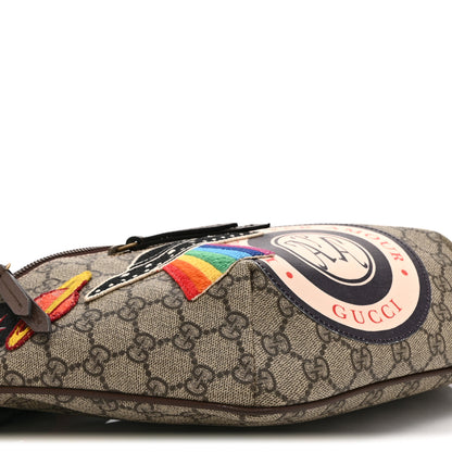 Gucci GG Supreme Monogram Courrier Belt Bag Beige New Acero 10 of 11