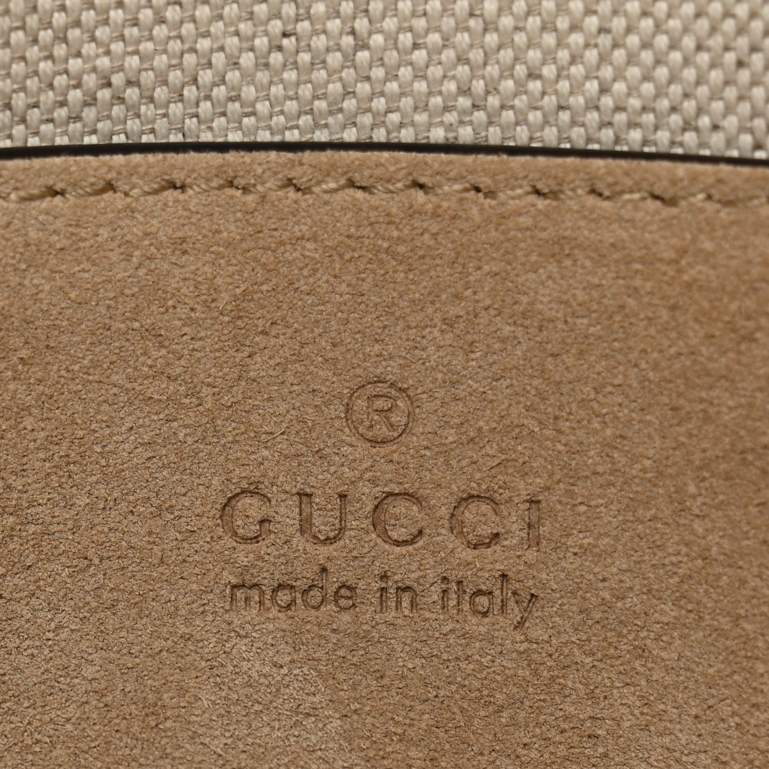 Gucci Micro GG Suede Large Chain Shoulder Bag Beige 6 of 10