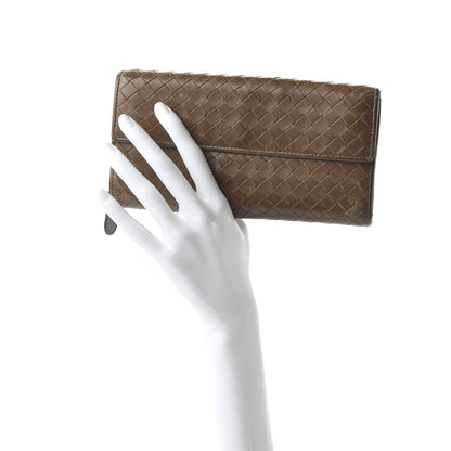 Bottega Veneta Nappa Intrecciato Continental Flap Wallet Ebano 2 of 10