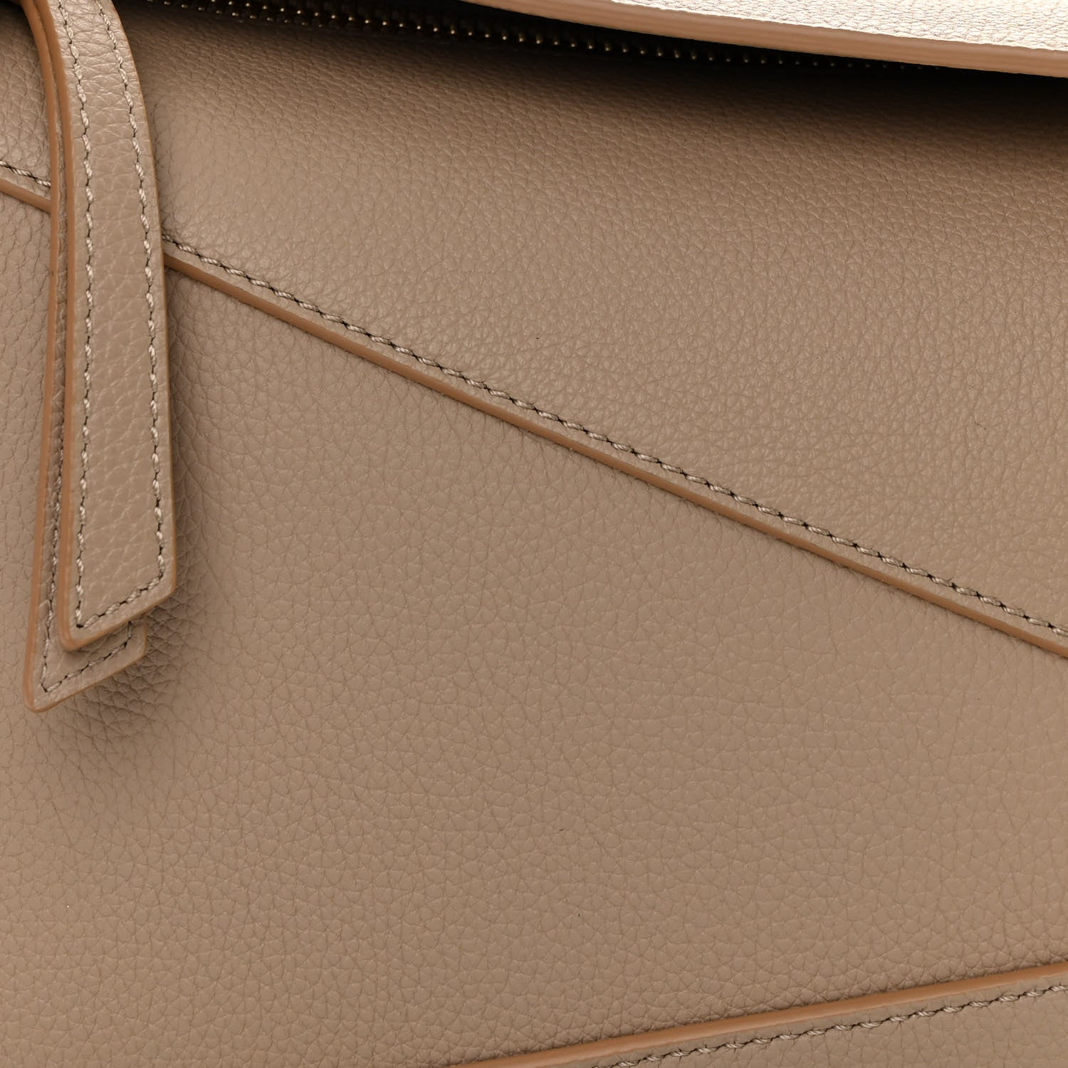 Loewe Grained Calfskin Small Puzzle Edge Bag Sand 8 of 10