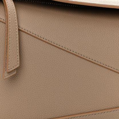 Loewe Grained Calfskin Small Puzzle Edge Bag Sand 8 of 10