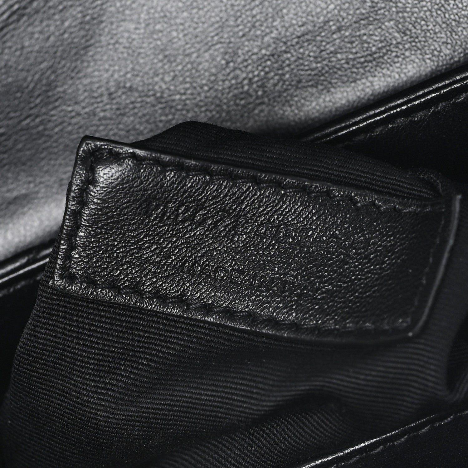 Saint Laurent Calfskin Y Quilted Monogram Monochrome Toy Loulou Crossbody Bag Black Black 7 of 11
