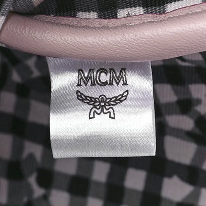 MCM Visetos Medium Liz Reversible Shopper Tote Powder Pink 14 of 22