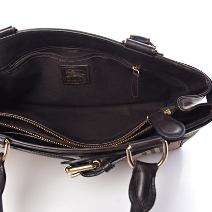 Burberry Haymarket Check Buckle Shoulder Bag Chocolate 5 of 14