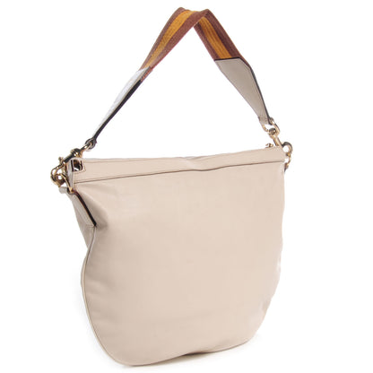 Gucci Leather Web Strap Hobo Off White 3 of 8