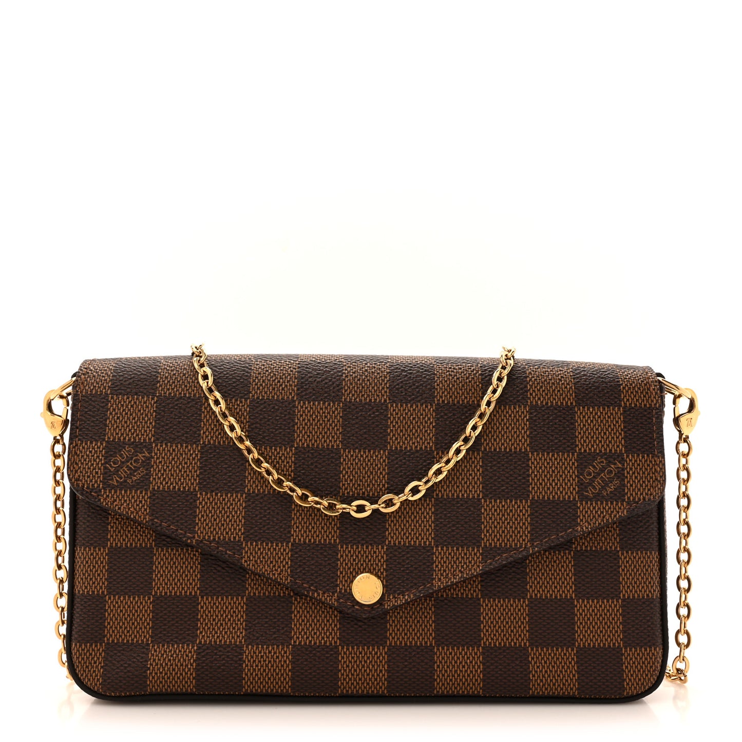 Damier Ebene Pochette Felicie Chain Wallet