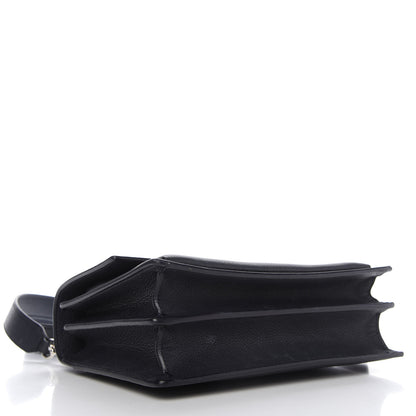 Saint Laurent Grained Calfskin Medium Monogram Sunset Navy Blue 4 of 13