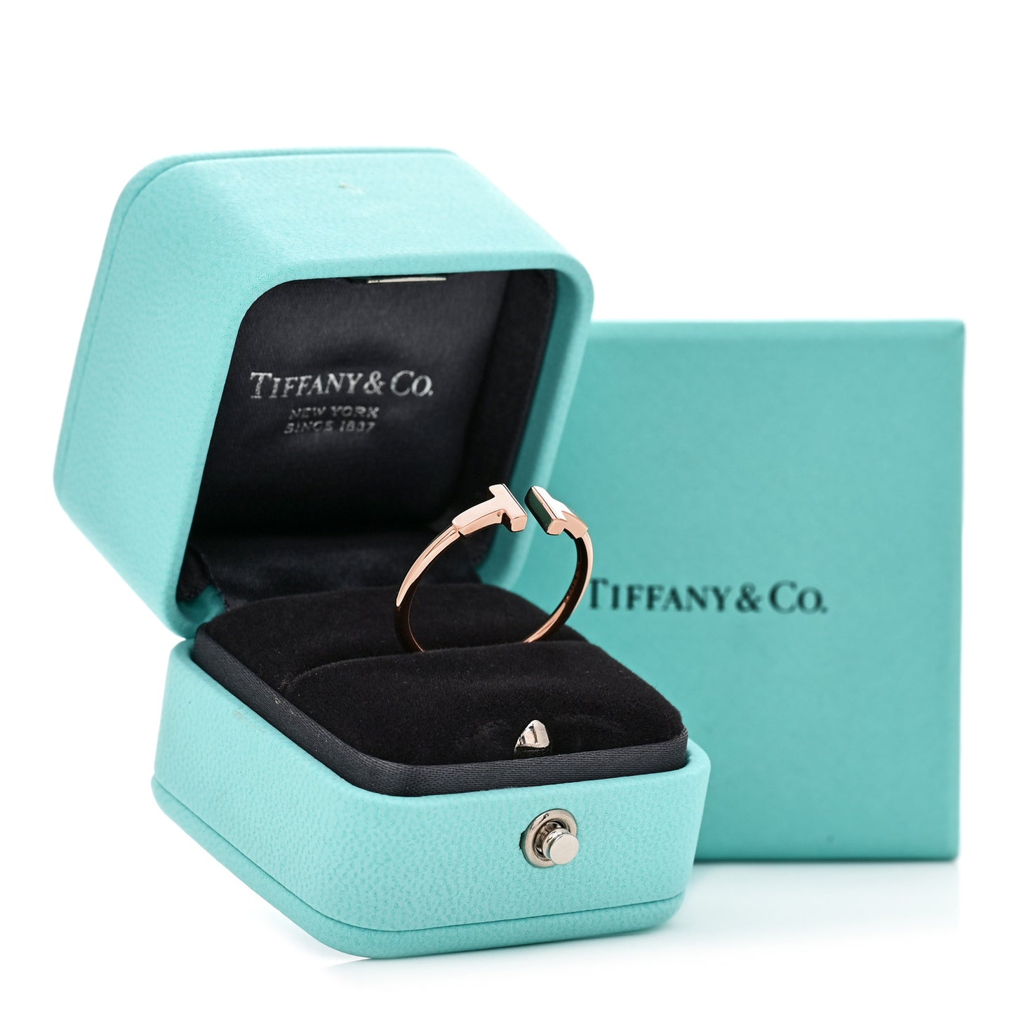 18K Rose Gold T Wire Ring 64 10.75