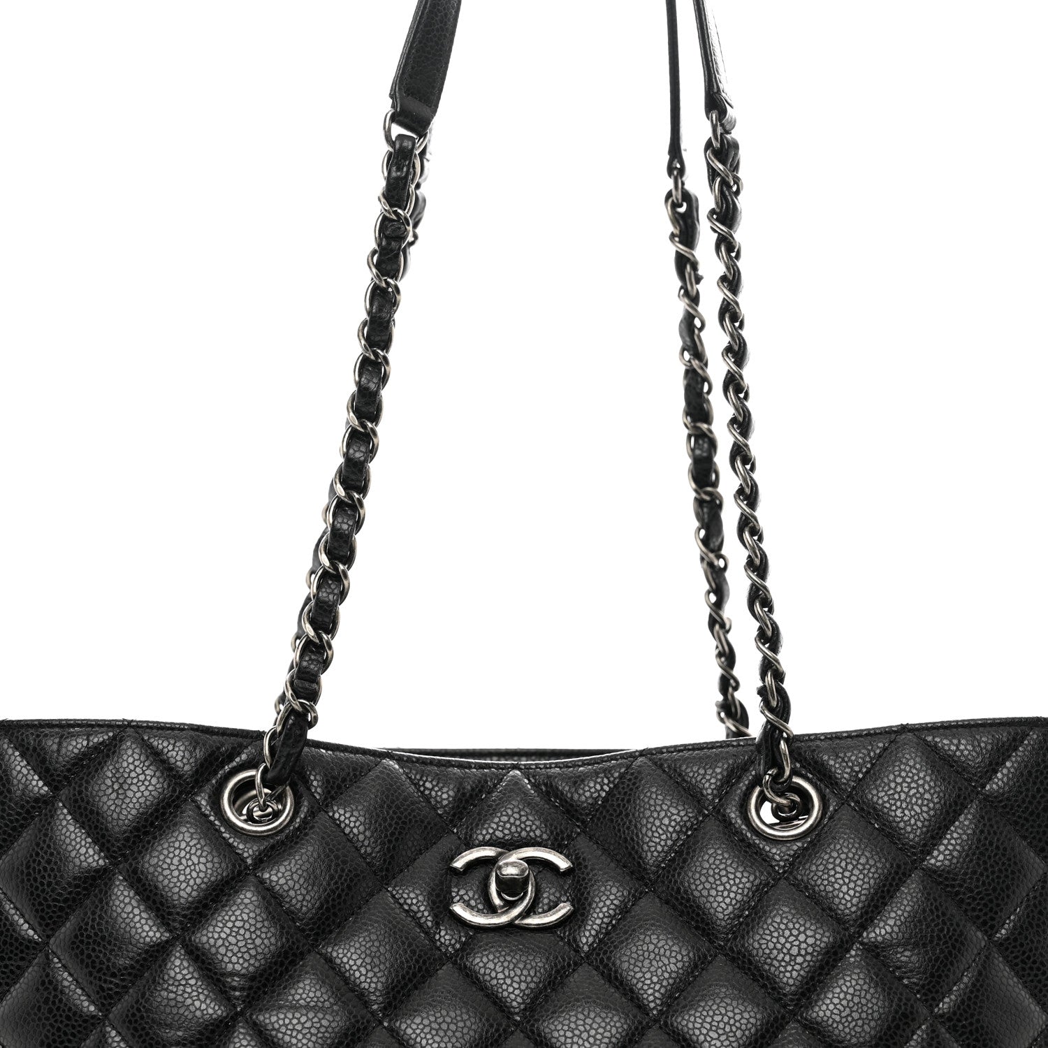 Chanel Caviar Quilted Large Shopping Tote Black 5 of 12