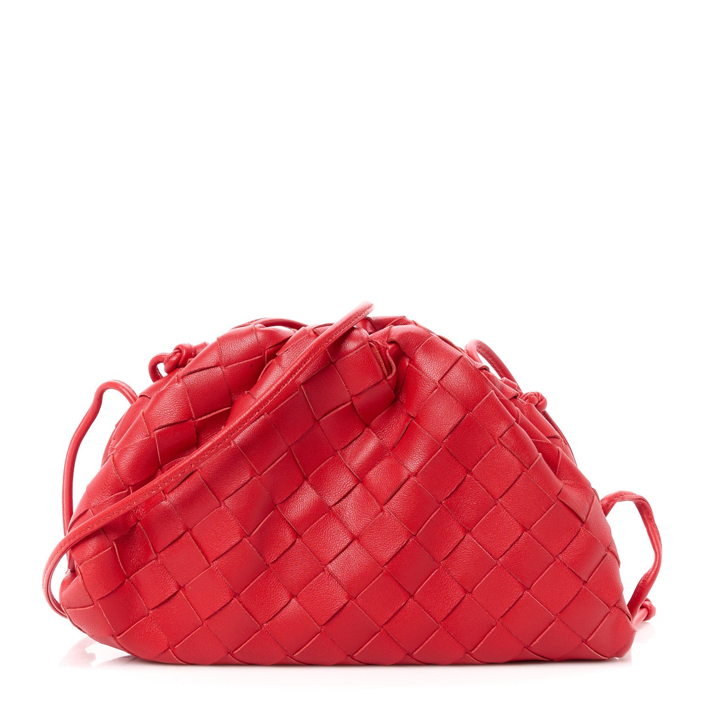 Nappa Intrecciato The Mini Pouch Bright Red