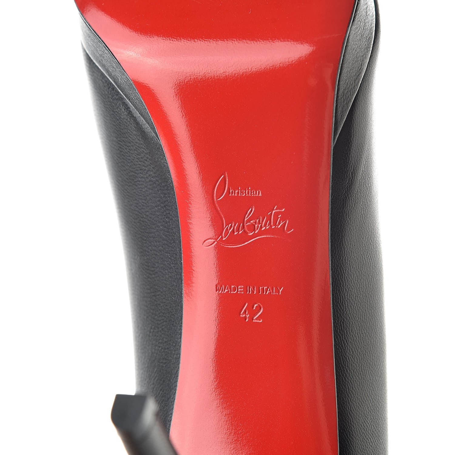 Christian Louboutin Shiny Nappa Pigalle Plato 100 Pumps 42 Black 7 of 9