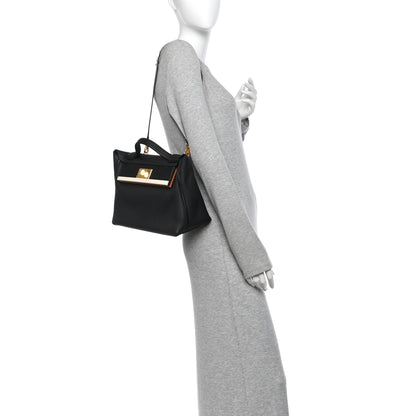 Hermes Togo Matte Alligator Swift Touch 24/24 29 Black Nata Gold 2 of 11