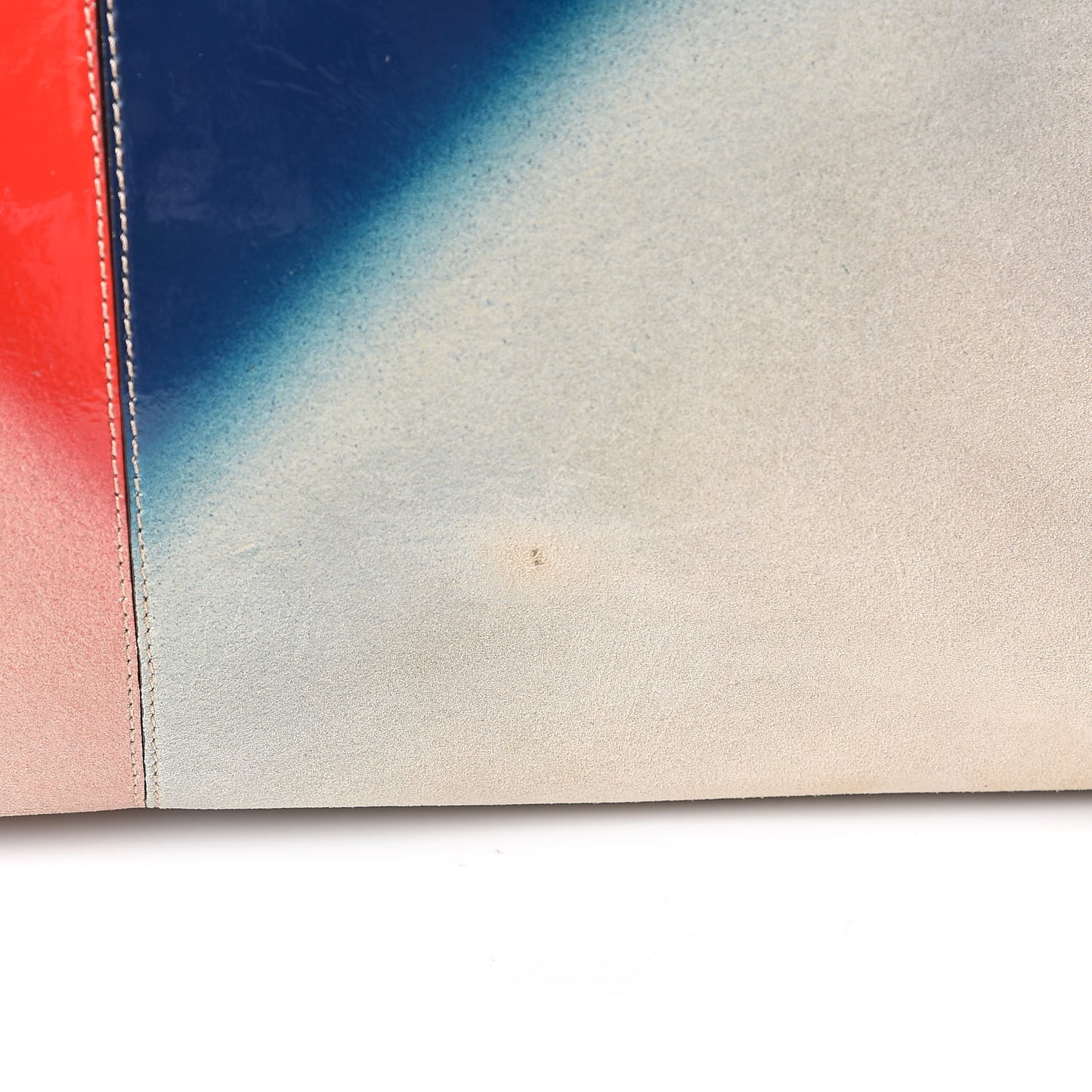 Suede Airbrushed Large Peekaboo Iconic Satchel Multicolor