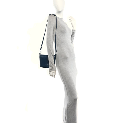 The Row Lizard Large Julien Shoulder Bag Navy 2 of 9