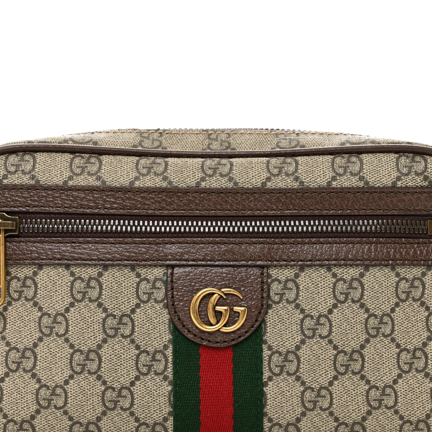 Gucci Soft GG Supreme Monogram Medium Ophidia Belt Bag Dark Brown 5 of 10