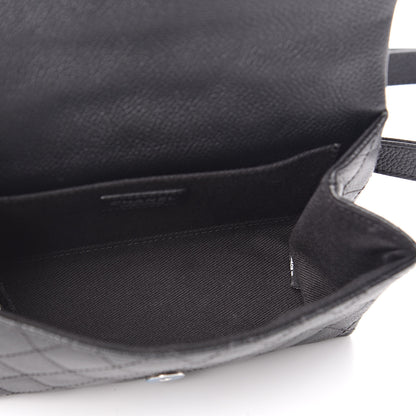 Chanel Grained Calfskin Quilted 2.55 Reissue Flap Belt Bag Clutch Black 5 of 10