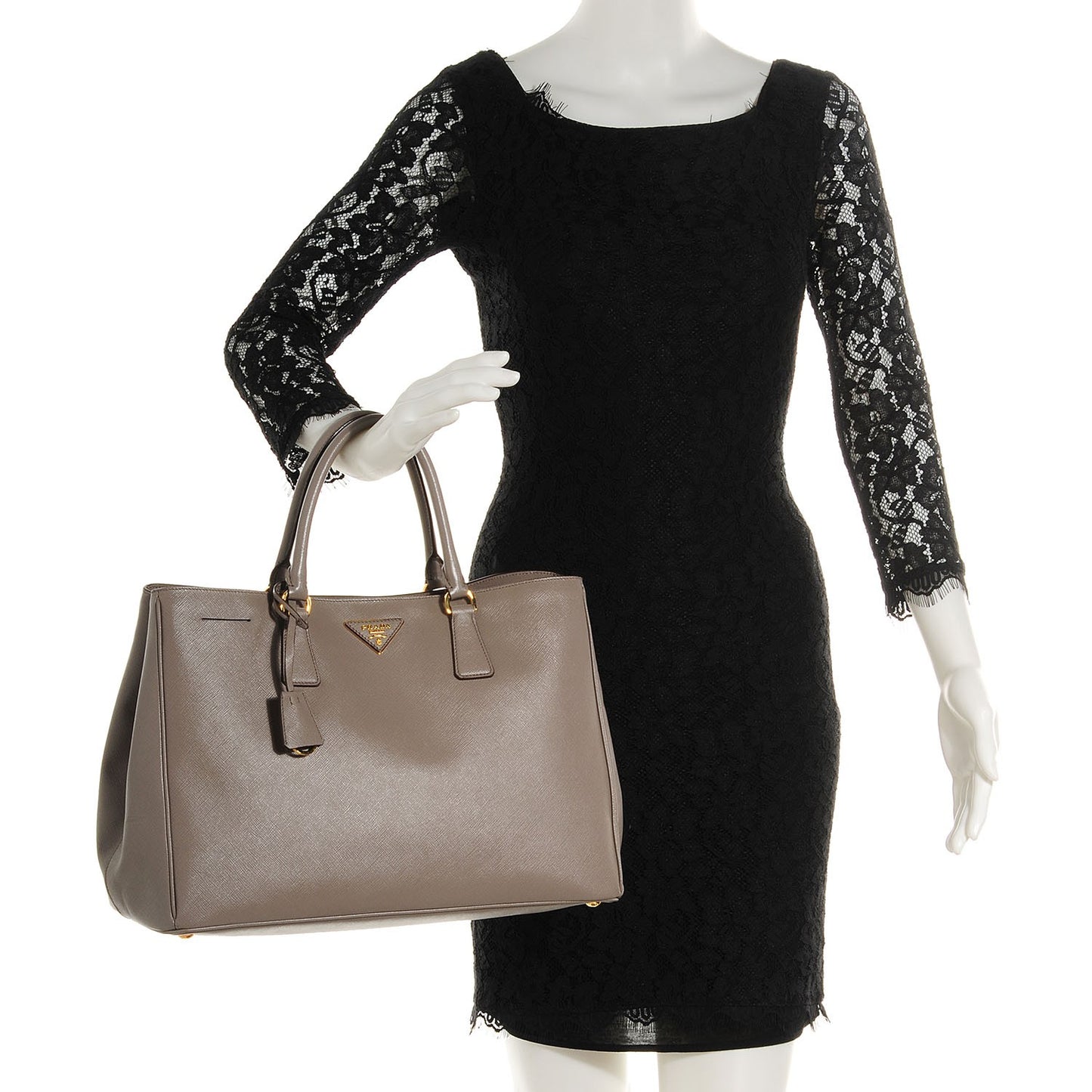 Saffiano Lux Large Tote Argilla