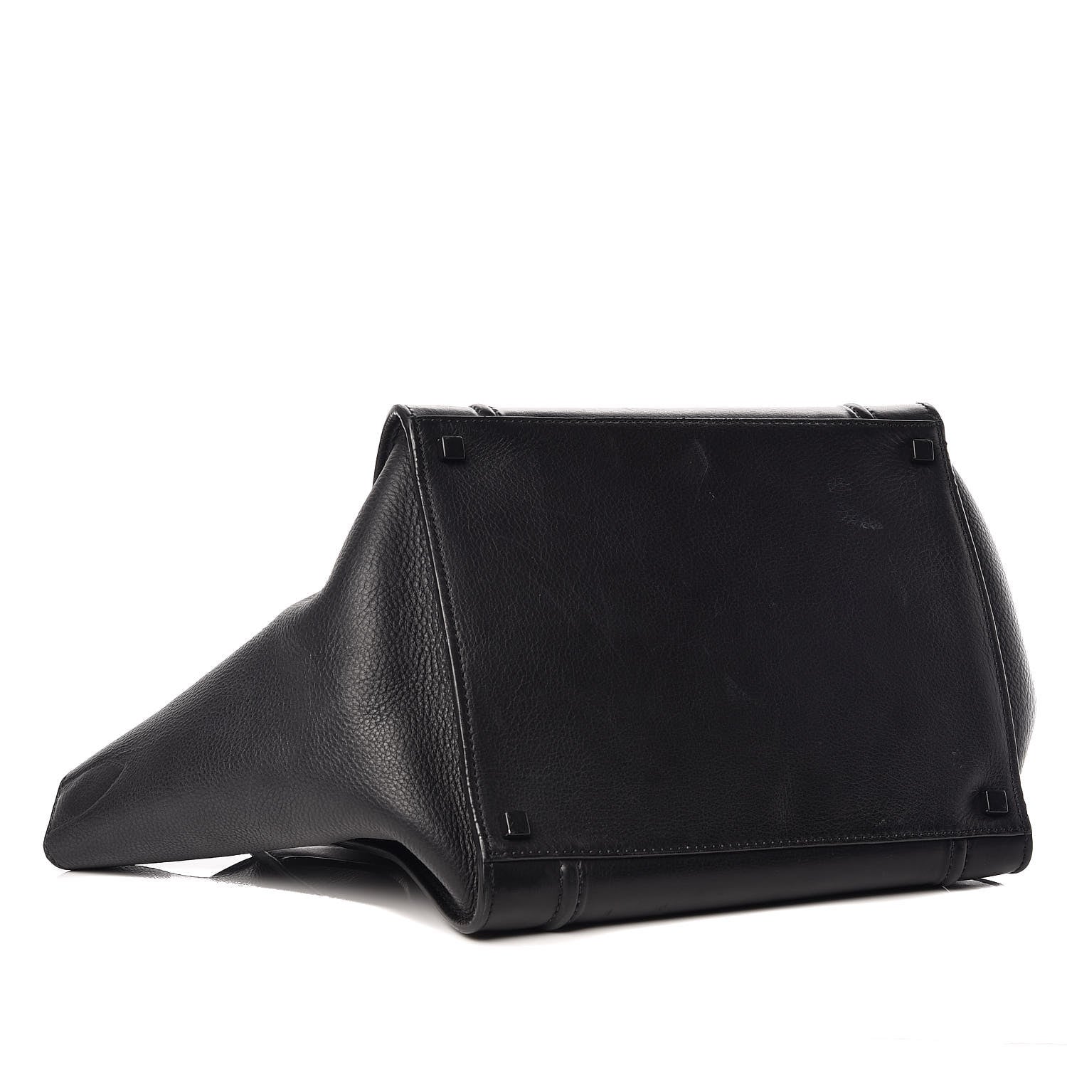 Celine Grained Calfskin Medium Phantom Luggage Black 4 of 16