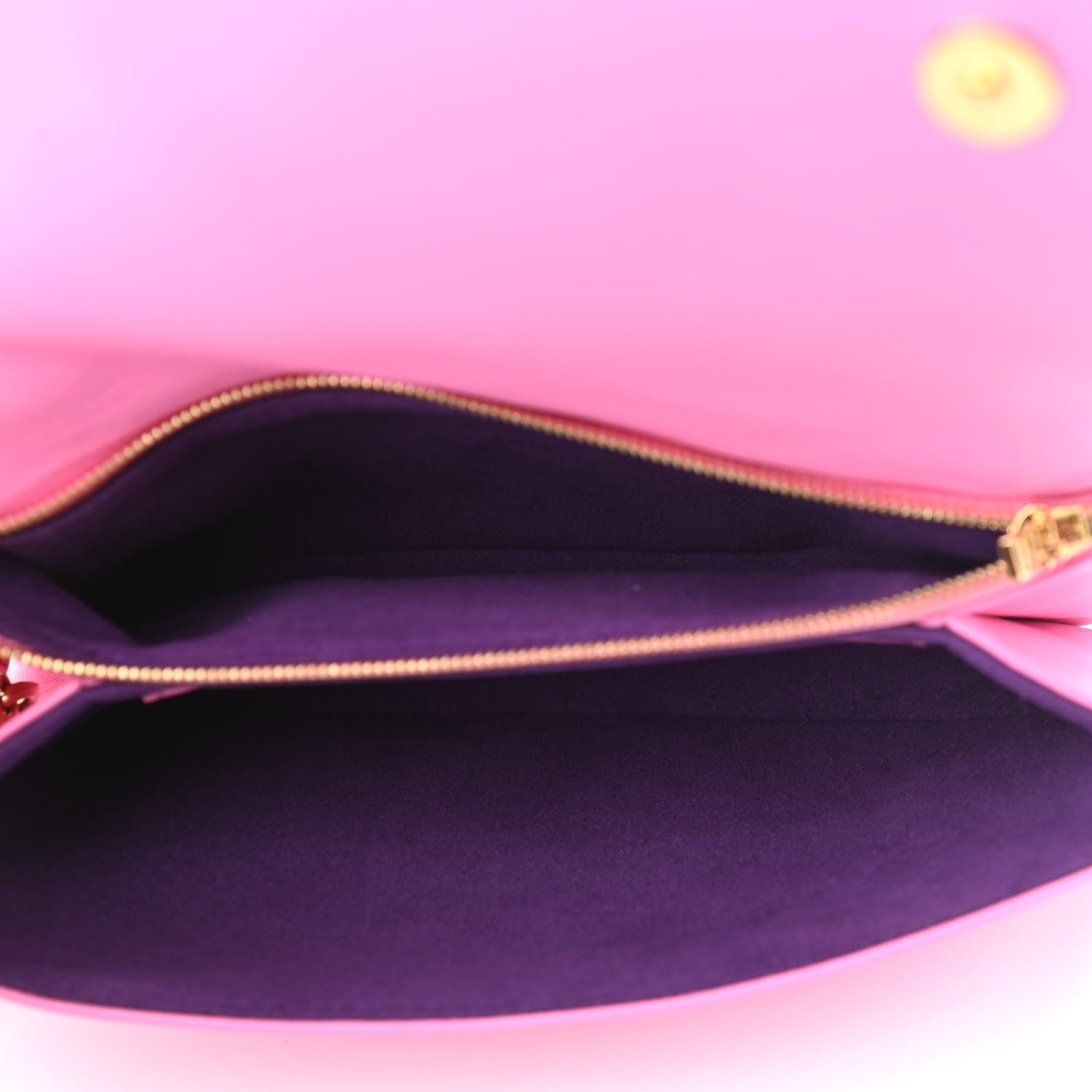 Louis Vuitton Lambskin Embossed Monogram Vuittamins Pochette Coussin Rose Violet 5 of 9