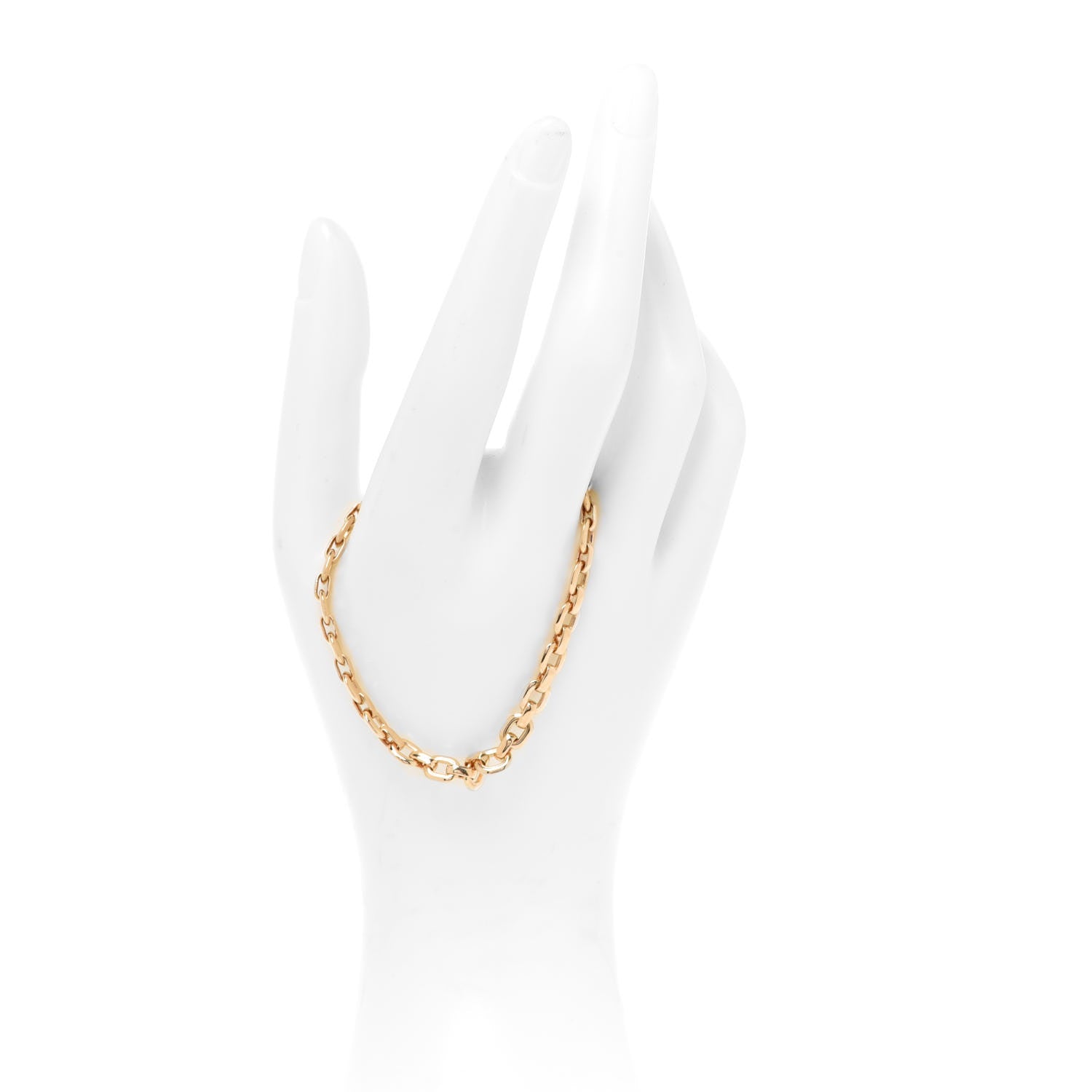Cartier 18K Yellow Gold Meplat Link Chain Bracelet 2 of 5