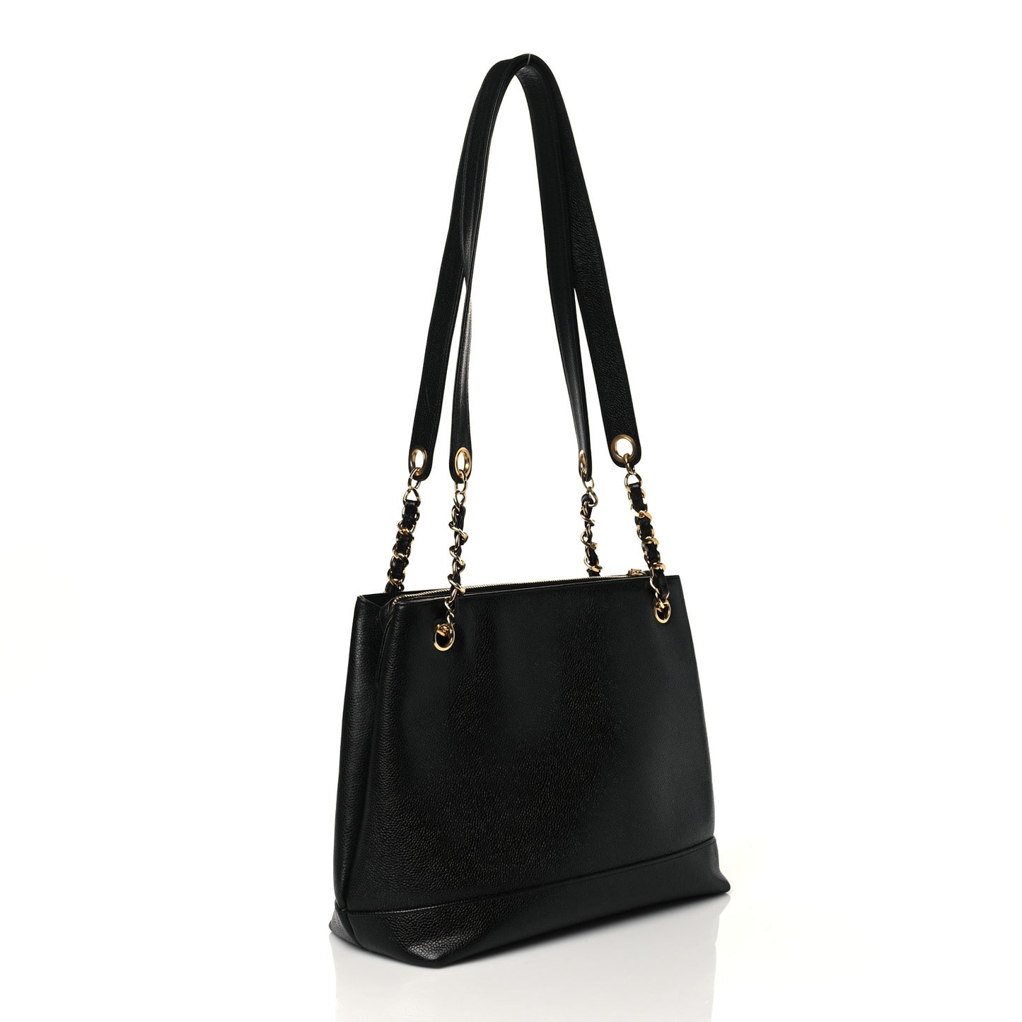 Caviar CC Shoulder Bag Black
