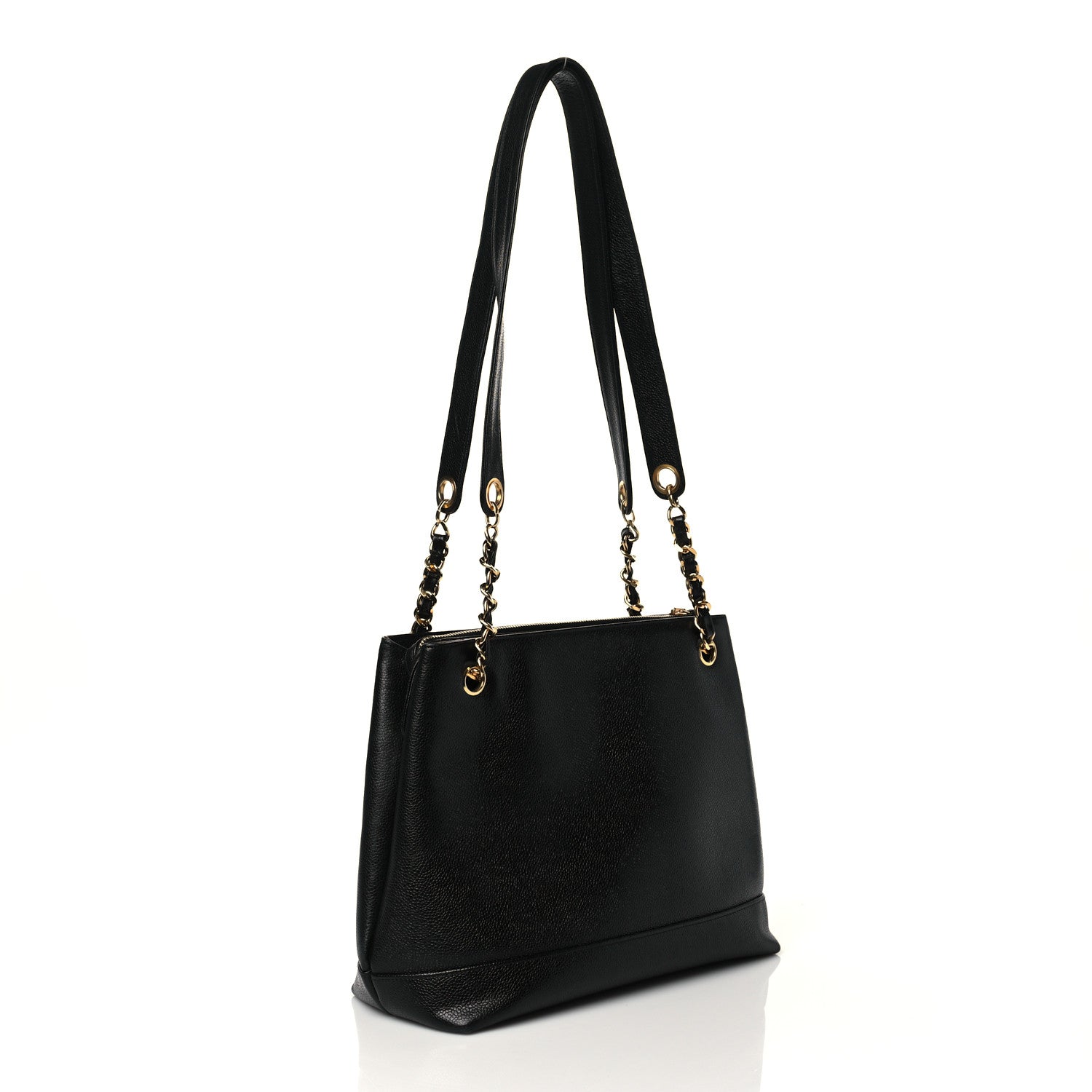 Chanel Caviar CC Shoulder Bag Black 2 of 9