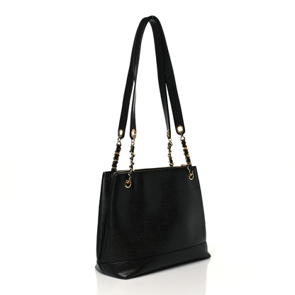 Chanel Caviar CC Shoulder Bag Black 2 of 9